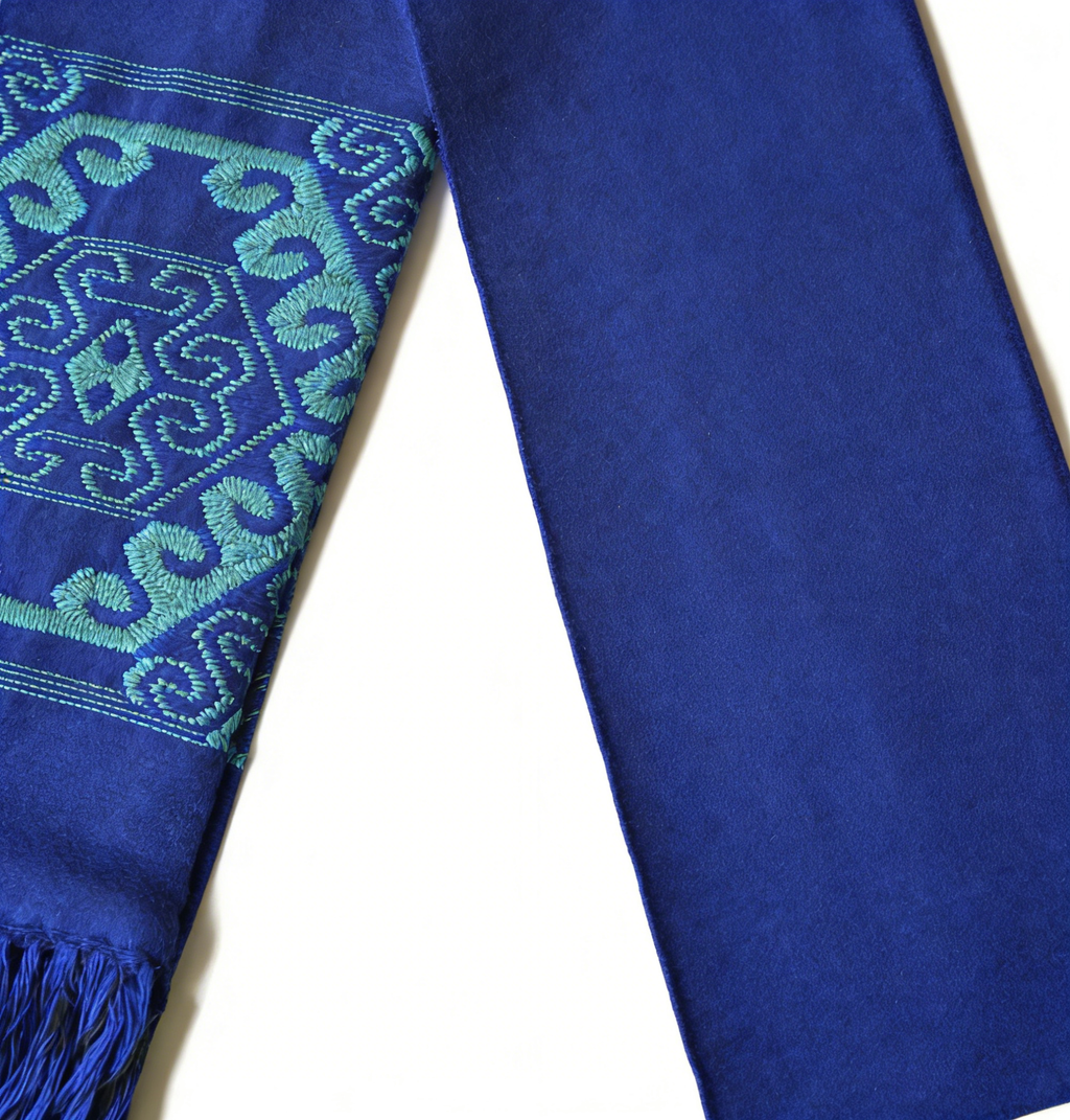 Light Luxury Double-sided Craft Brocade Scarf